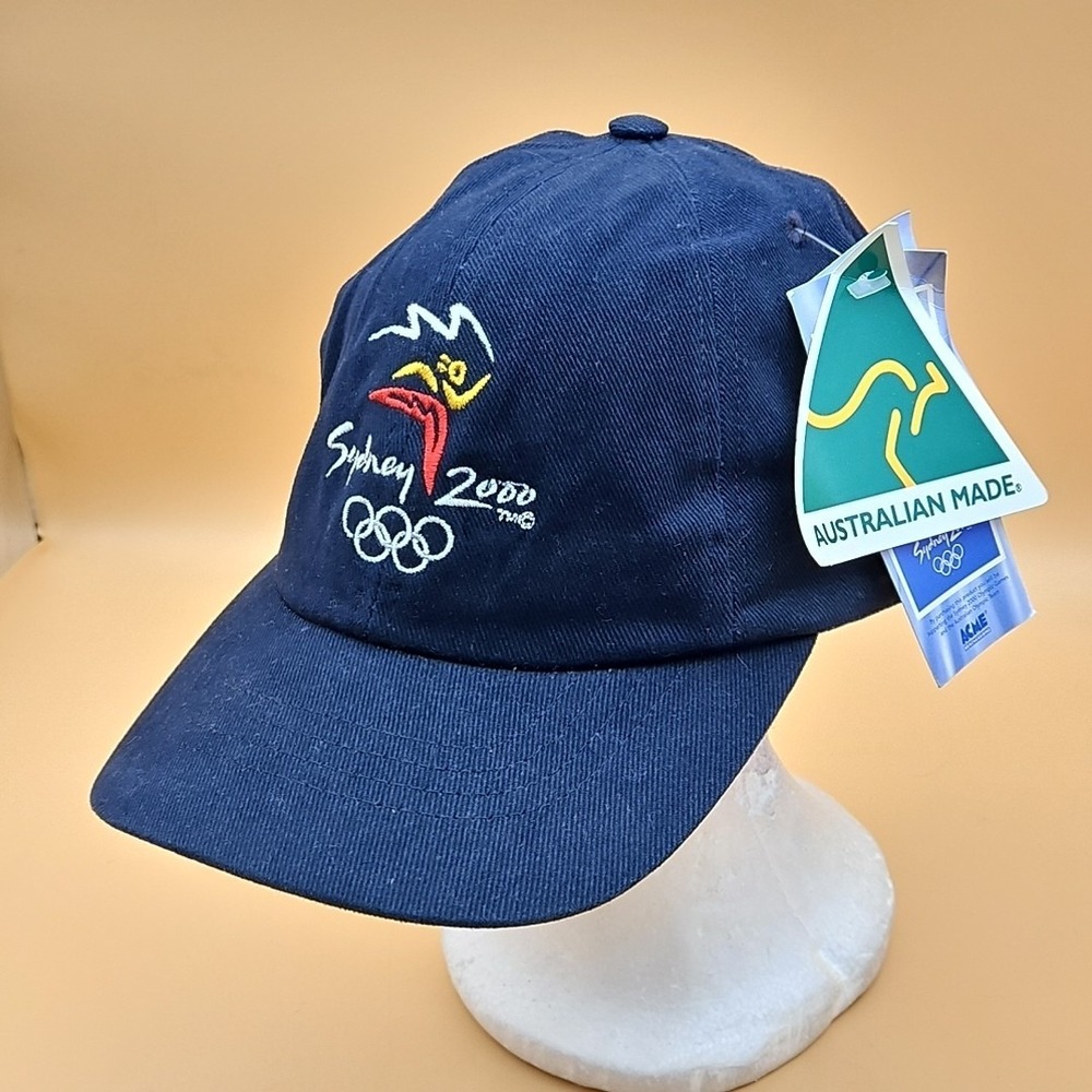 Vintage Sydney 2000 Olympics Hat Cap NWT Deadstock Snapback One Size Blue